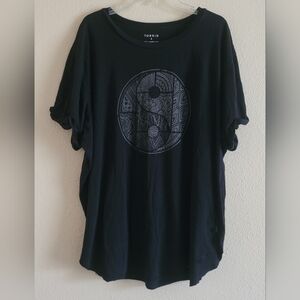 Torrid Sz 3 Yin Yang Tee Casual Shirt
